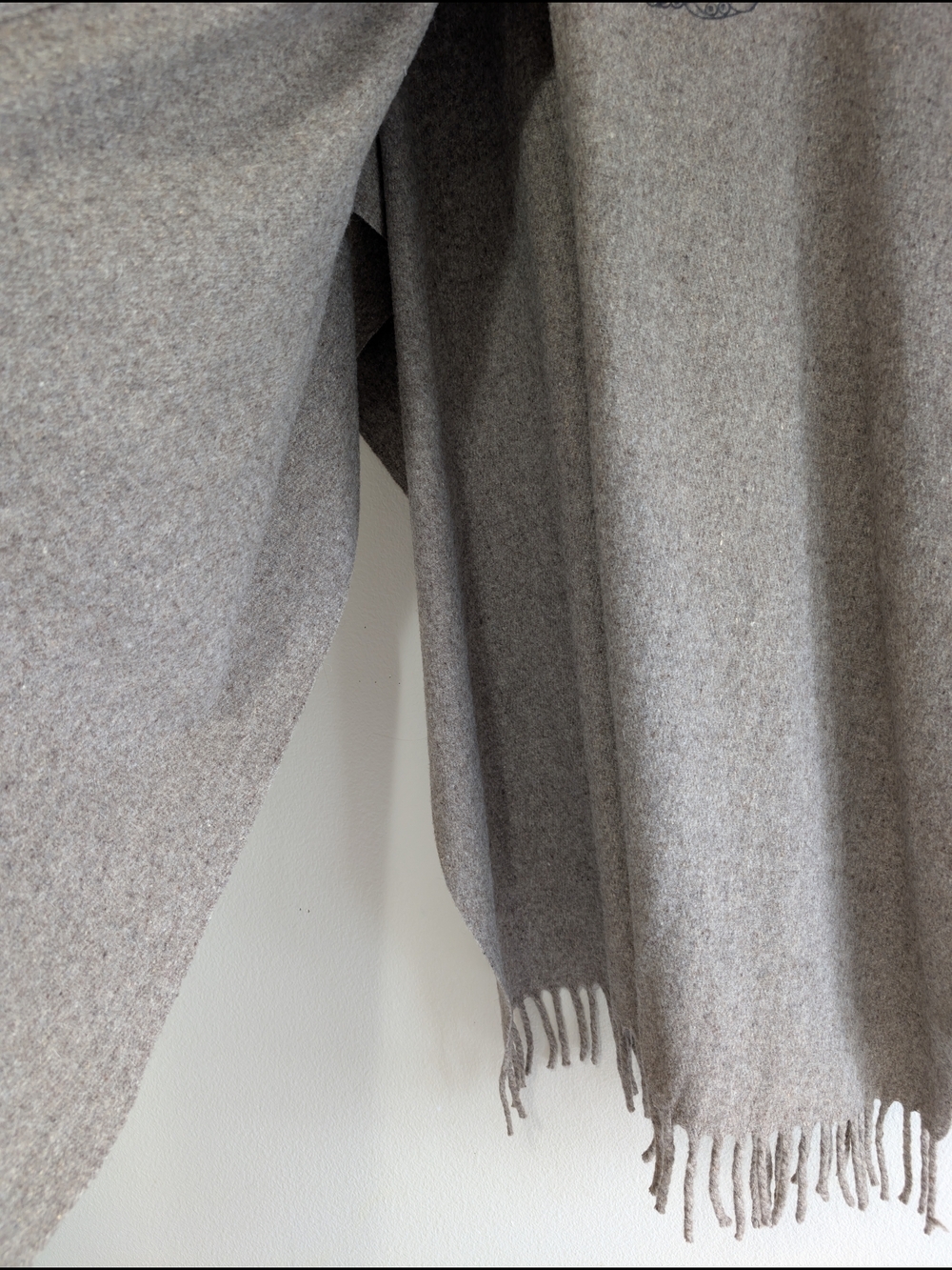 Handmade Wool Poncho From Mexico - Picture 4 of 6
